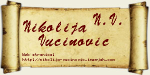 Nikolija Vučinović vizit kartica